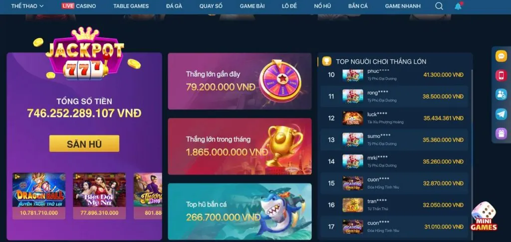 Thưởng chào mừng nổ hũ